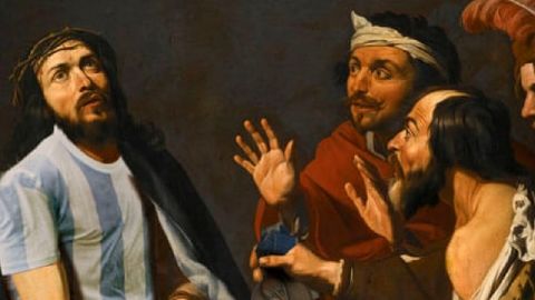 aureoles tableau classique détourné