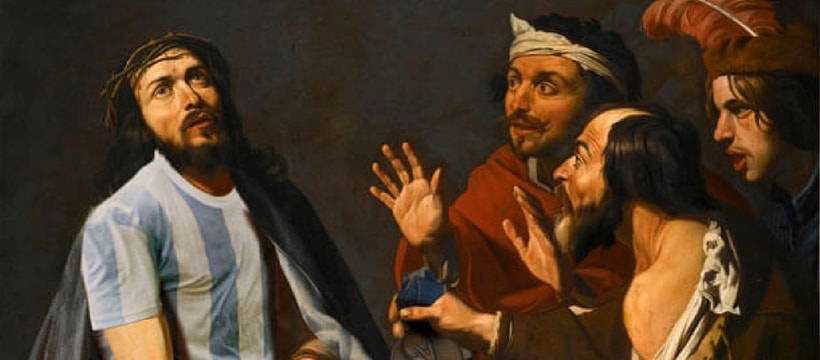 aureoles tableau classique détourné