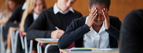 étudiants pendant un examen