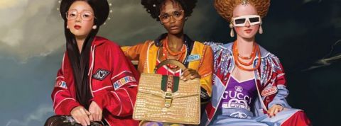 gucci Trois femmes posant pour Gucci