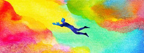 information cerveau homme en aquarelle