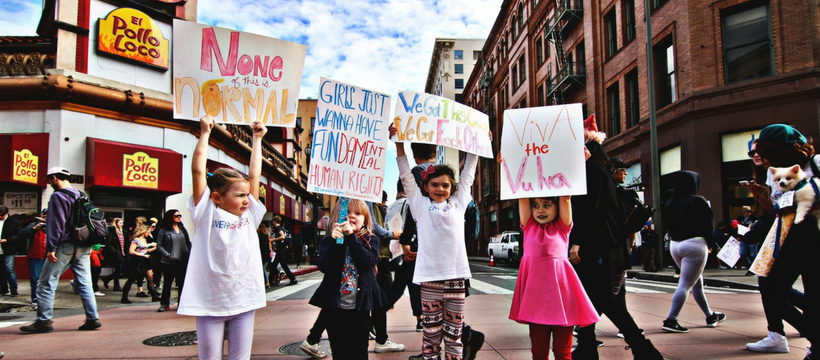 kids enfants à une manifestation