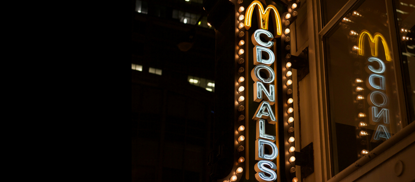 mcdo mcdonald's enseigne lumineuse