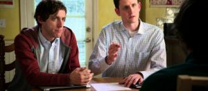 Richard et Jared, dans la série Silicon Valley, en train de faire passer un entretien d'embauche
