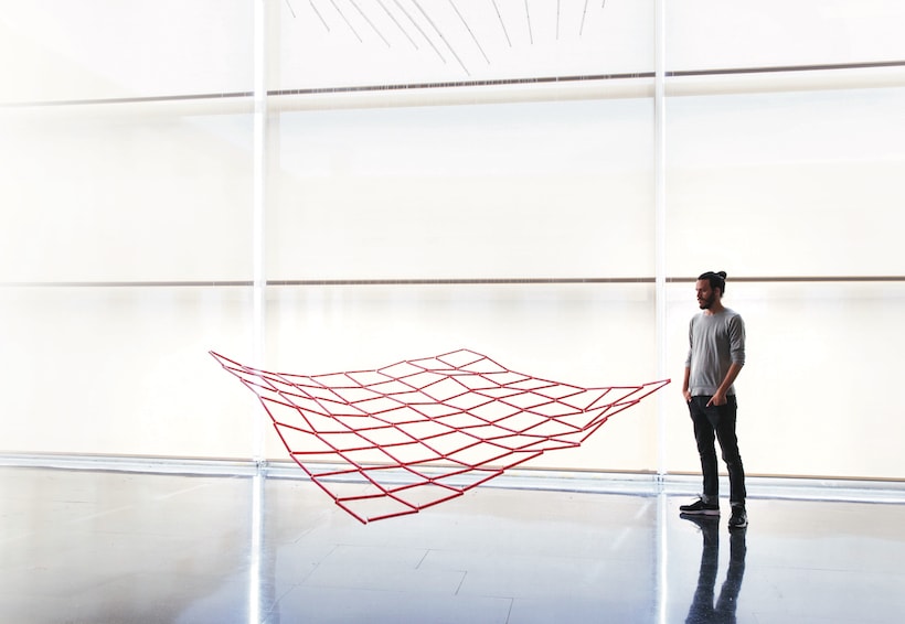 sculpture en lévitation