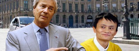 jack-ma-bollore Vincent Bolloré et Jack Ma devant devant une Autolib'