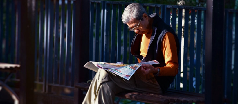 Les résultats 2018 de l'ACPM un vieil homme qui lit