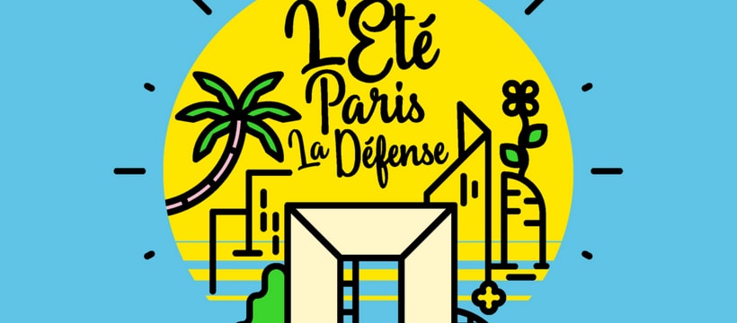 L'été Paris La Défense par Magic Garden Affiche de l'été Paris La Défense