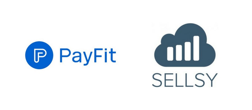 Sellsy et payFit annoncent leur collabaration Logos des startups Sellsy et PayFit
