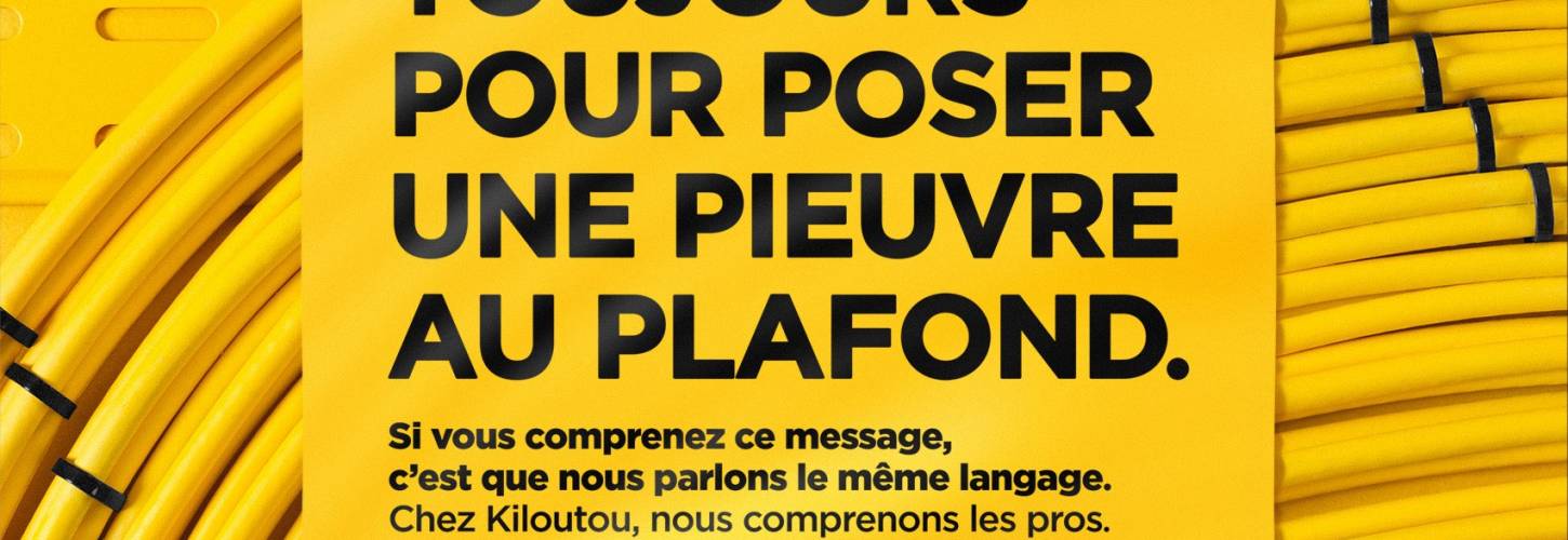 Kiloutou et Rosapark lancent une campagne que personne ne comprend Affiche pub kiloutou