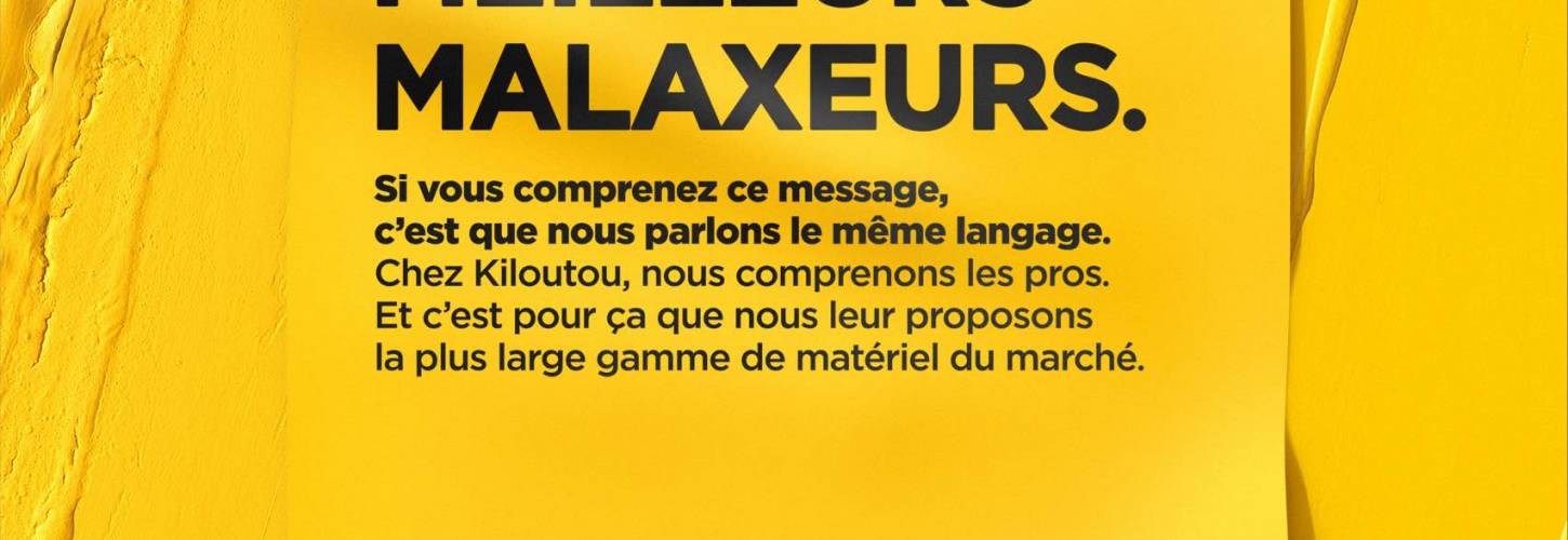 Kiloutou et Rosapark lancent une campagne que personne ne comprend Affiche pub kiloutou