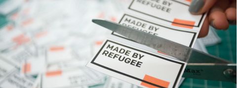 « Made by Refugee », cette opé virale qui s’est opposée à la politique d'immigration de Donald Trump autocollant made by refugee