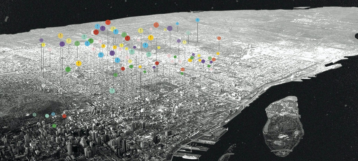 Projet Young, initiative d'urbanisme transitoire au Québec - L'ADN Photo d'une carte vue d'en haut