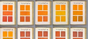 nuancier de couleurs orange