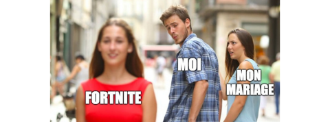 Le mariage mis à mal par un jeu vidéo ? un homme en couple se retourne dans la rue pour regarder une jeune fille