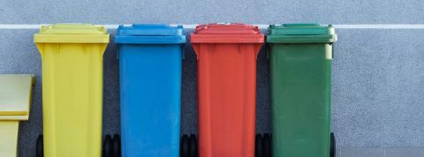 Les petits gestes écolo à mettre en place au bureau Poubelles colorées
