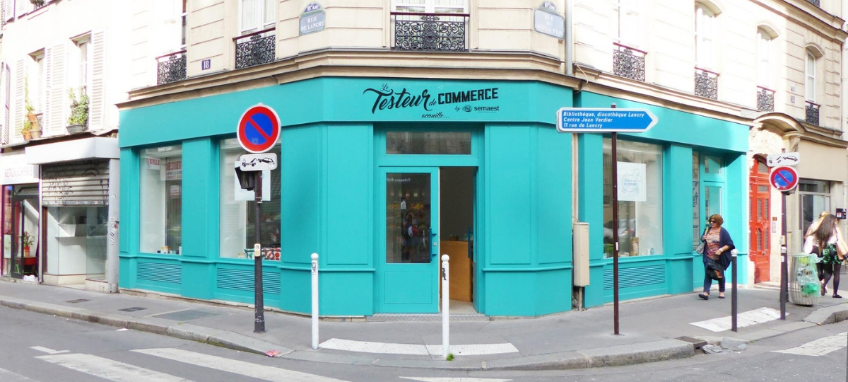 Le Testeur de commerce permet aux entrepreneurs de tester leurs projets Le Testeur de commerce, rue du Château d'eau à Paris