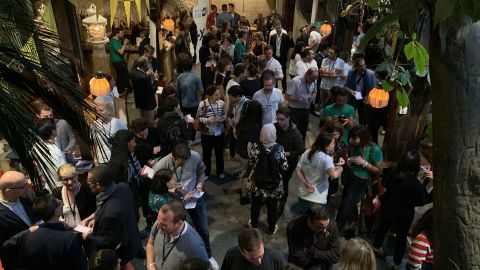 Soirée de lancement du Cooperathon vue de haut