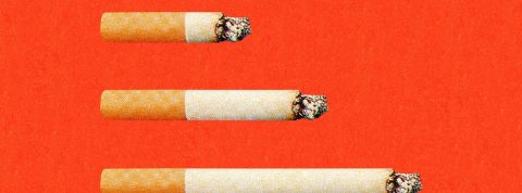 La bonne idée du jour : des mégots de cigarettes transformés en meubles cigarettes sur fond coloré