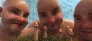 3 hommes face caméra en 3D