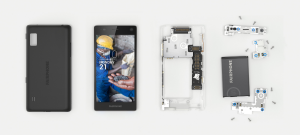 un Fairphone 2 démonté