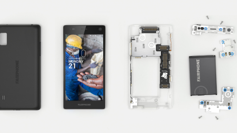 un Fairphone 2 démonté