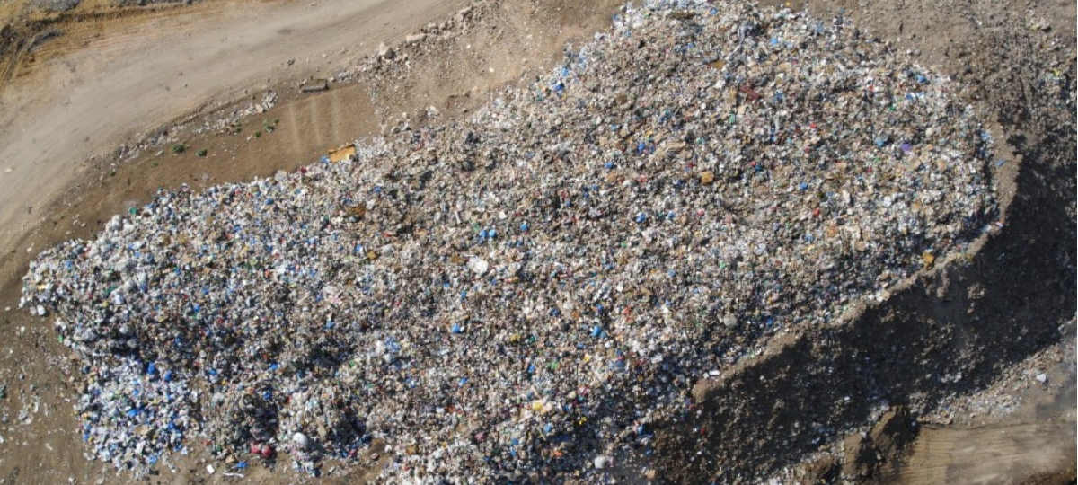 une photo aérienne de decharge