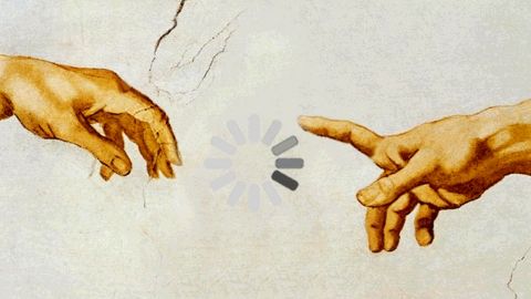 La création d'Adam gif