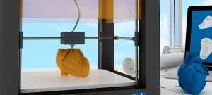 un coeur imprimé en 3D