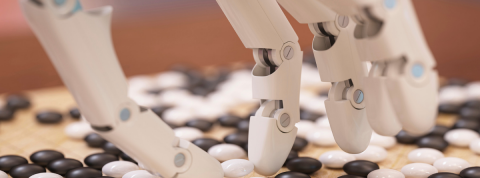 Les IA nous surpassent au jeu Une main robot qui joue au Go