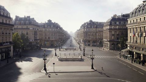 Place de l'opéra Garnier à Paris