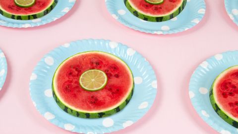 pastèque en rondelles