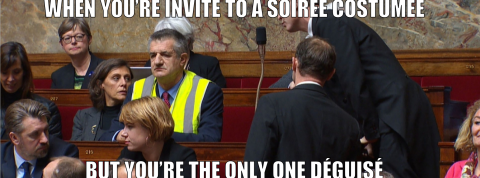 Le roi du mème s'appelle Yugnat999 Jean Lassalle en gilet jaune à l'Assemblée