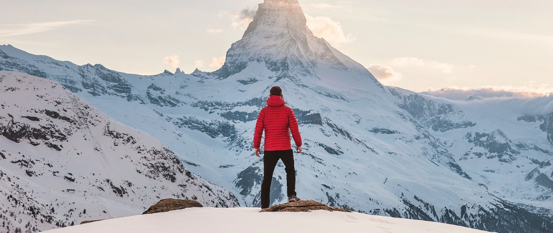 La Winter Edition des BigBoss Un homme à la montagne