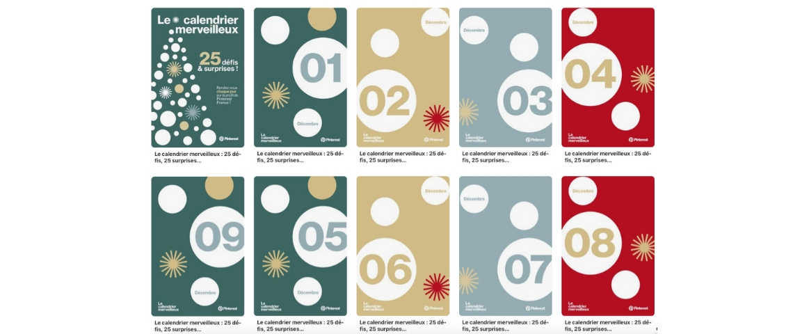 Noël : Pinterest présente son calendrier de l'Avent interactif Noël : Pinterest présente son calendrier de l'Avent interactif