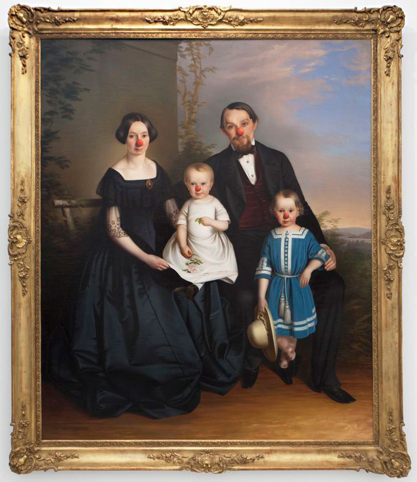 portrait de famille détourné