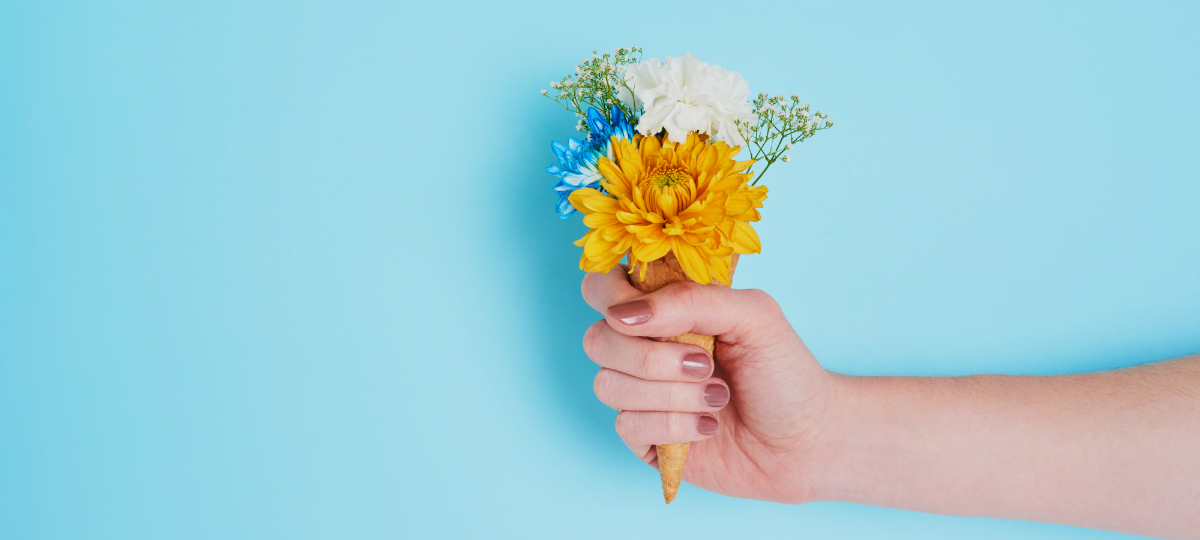 Générer du trafic avec Pinterest Cornet de fleurs
