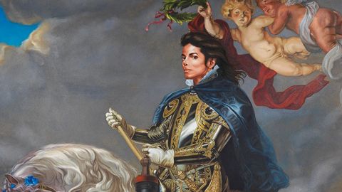 Michael Jackson sur un cheval