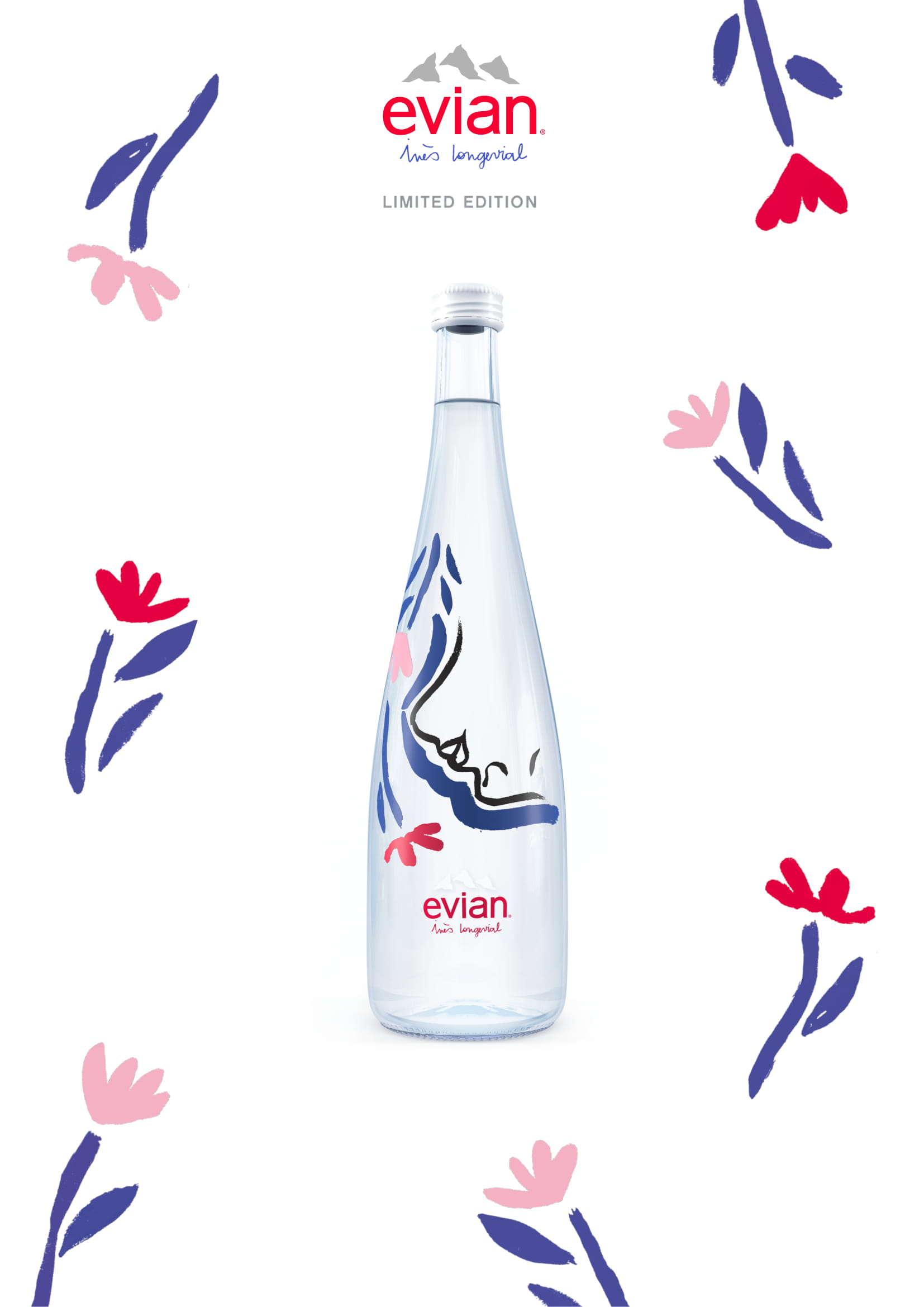 Edition Limitée 2018 Des Bouteilles Evian Et Badoit Par Inès