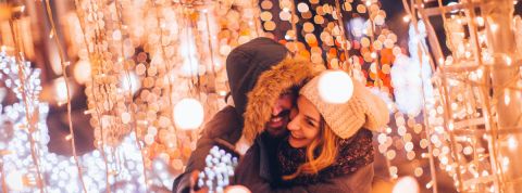 Amour digital amoureux de Noël