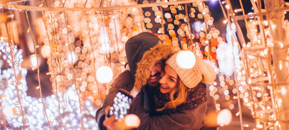 Amour digital amoureux de Noël