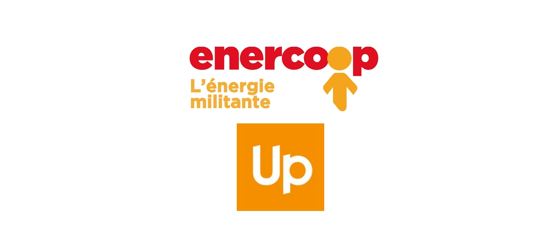 Enercoop et Up annoncent leur partenariat Logos Enercoop et Up
