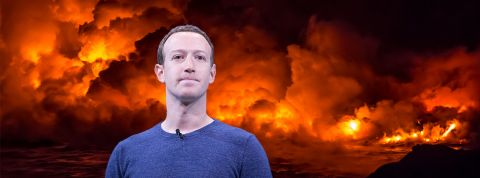 facebook parlement anglais zuckerberg devant une éruption volcanique