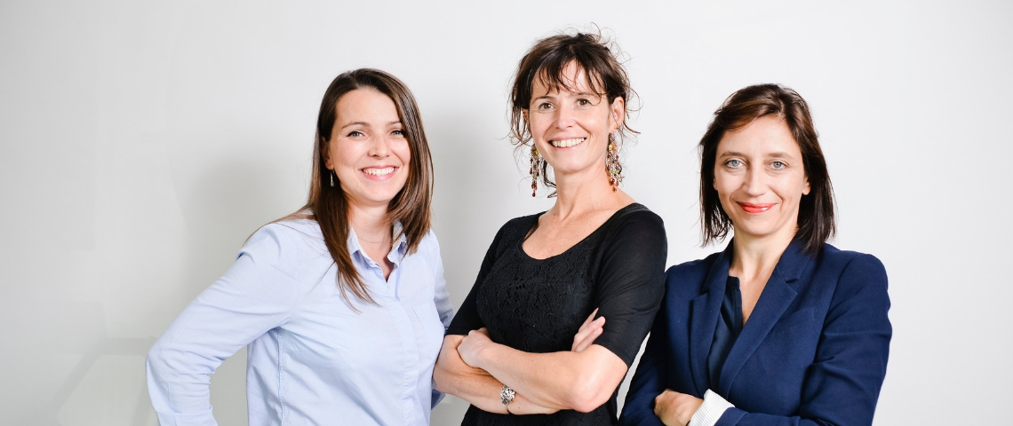 Trois nouvelles directrices d'agence chez Kiss the Bride élanie Bouilhac, Lisa Prunel-Laplace et Sandrine Druelle