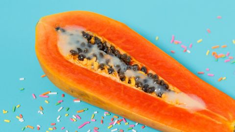 Papaye et confetis