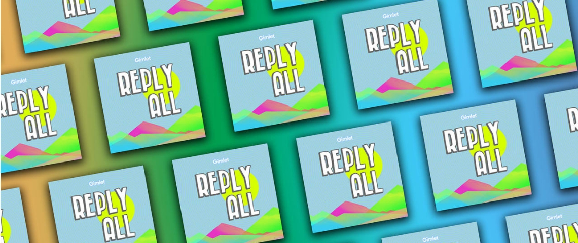 reply all logo le logo d'un podcast