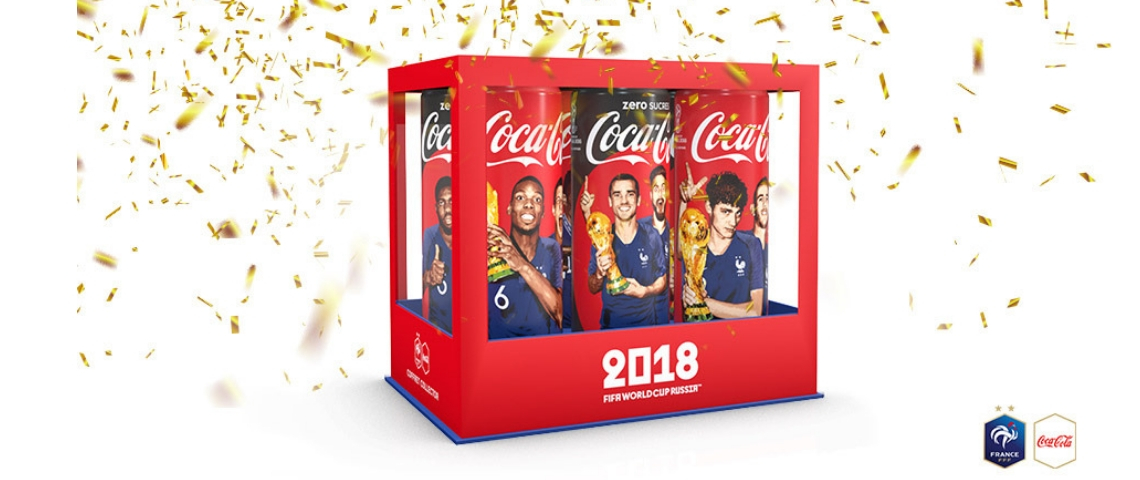 Edition spéciale CocaCola, champion du monde 2018