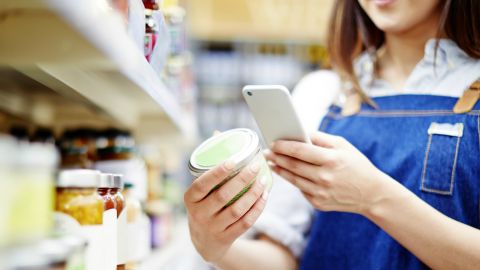 Application de portable pour scanner ses aliments