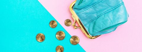 Un porte monnaie design vidé de ses pièces