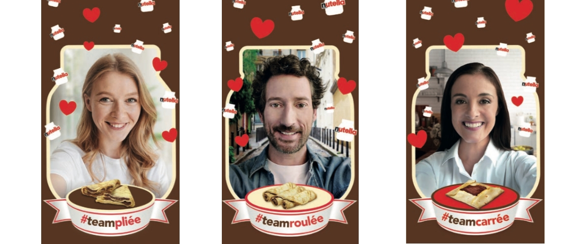 Nutella lance de nouveaux filtres Facebook Filtres Nutella pour la chandeleur